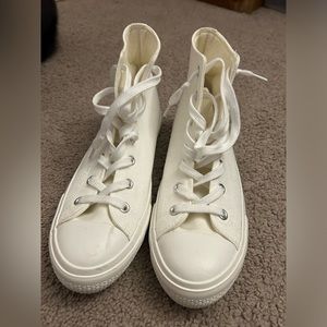 White High top Sincerely Jules Sneakers